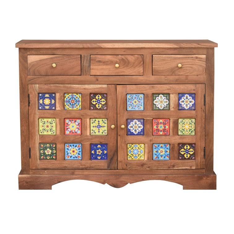 Meena Carved Wooden Cabinet