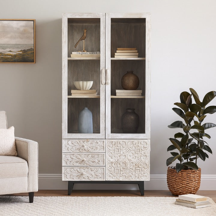 Gary Carved Bookcase