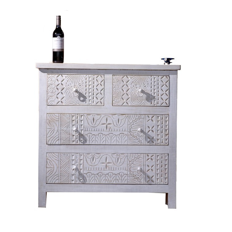 Josh Carved Chest of Drawer