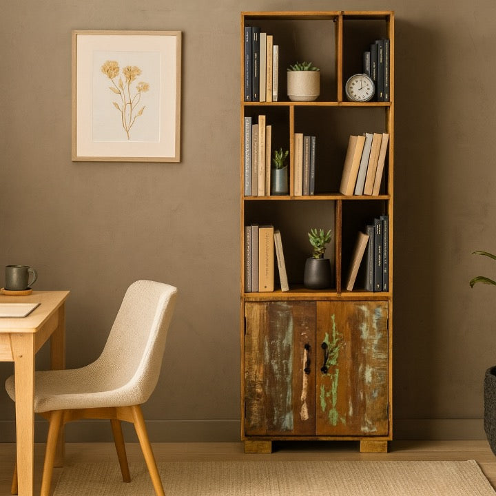 Camille Carved Bookshelf