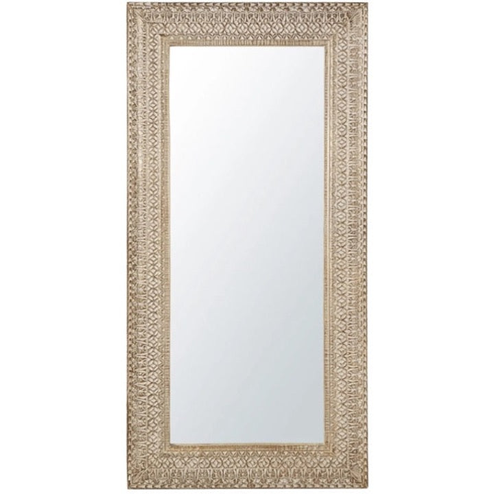 Steve Carved Wooden Mirror