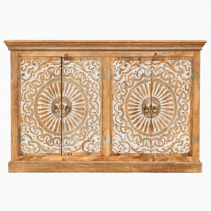 River Hand Carved Sideboard