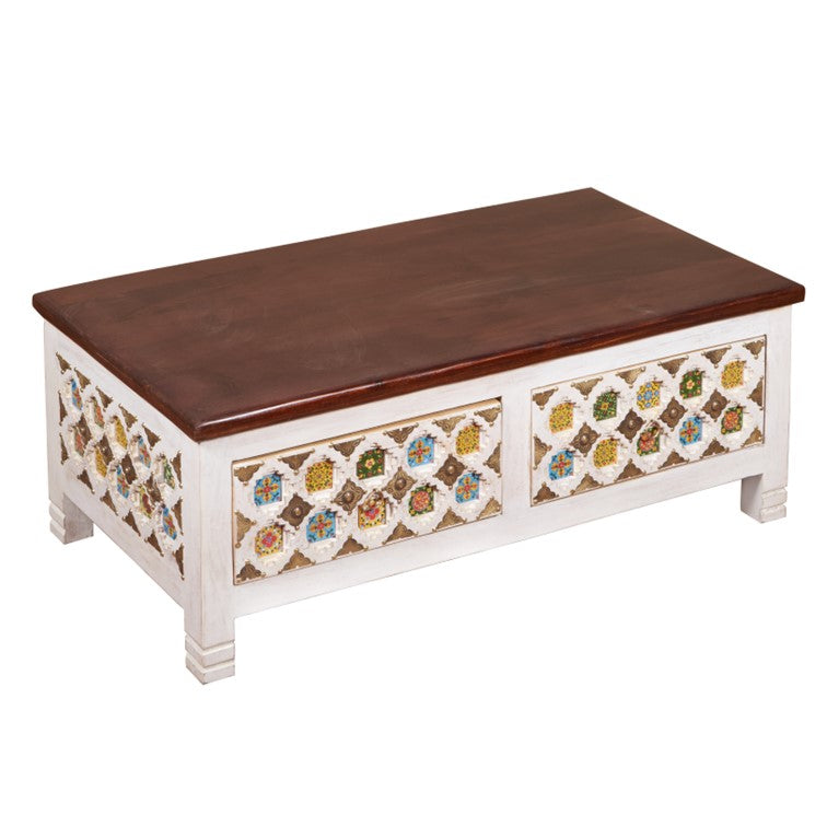 Kashvi Carved Tile Coffee Table