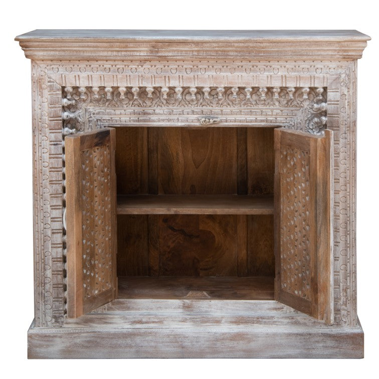 Marlon Carved Wooden Chest