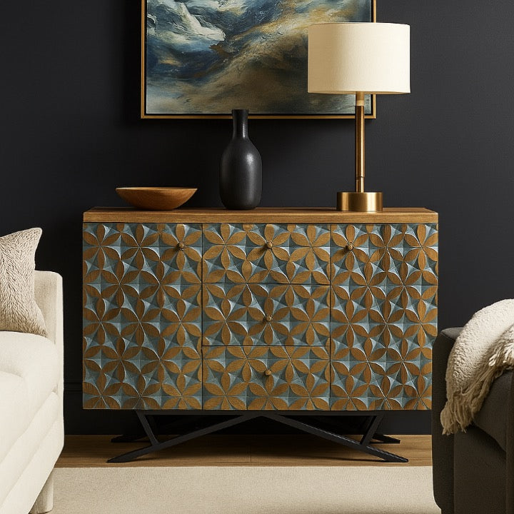 Jason Hand Carved Side Board