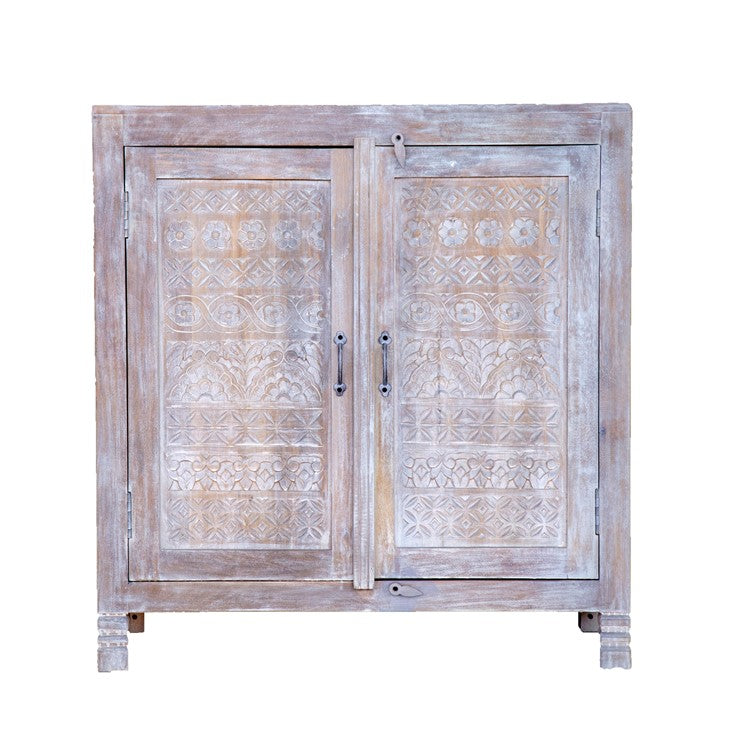 Anna Carved Wooden Chest