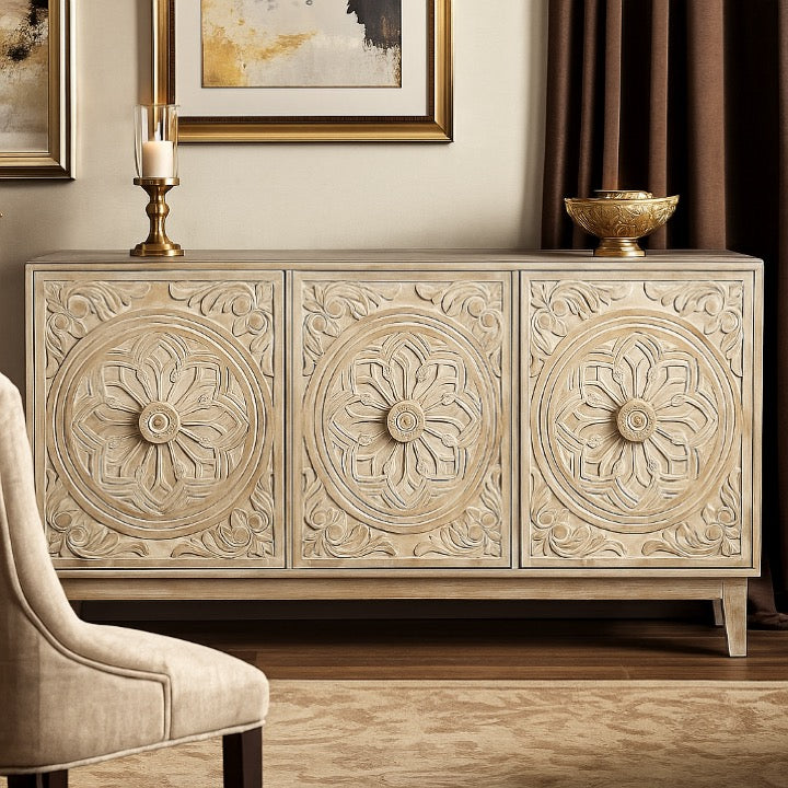 Arliss Hand Carved Sideboard