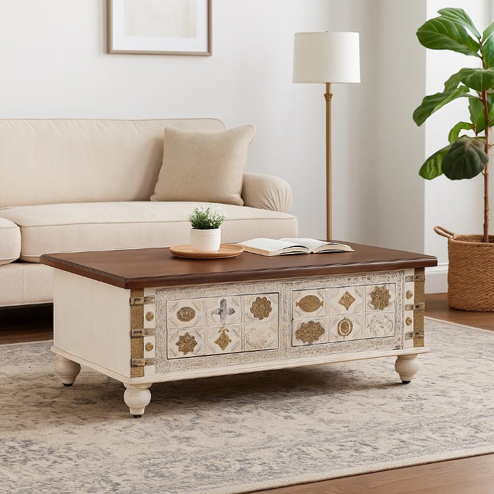 June Brass Fitted Coffee Table