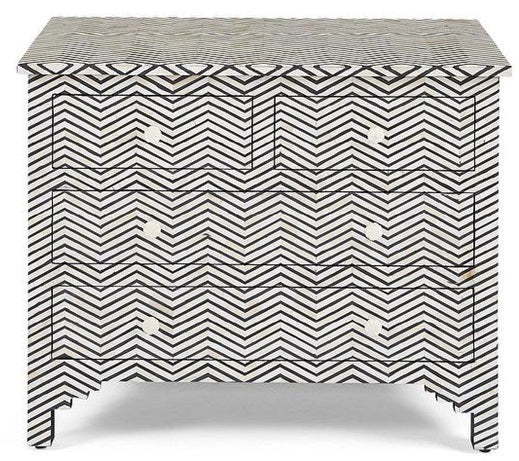 Vanya Bone Inlay Chest of Drawer