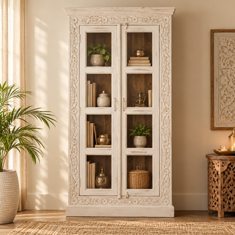 Jaffrey Carved Bookcase