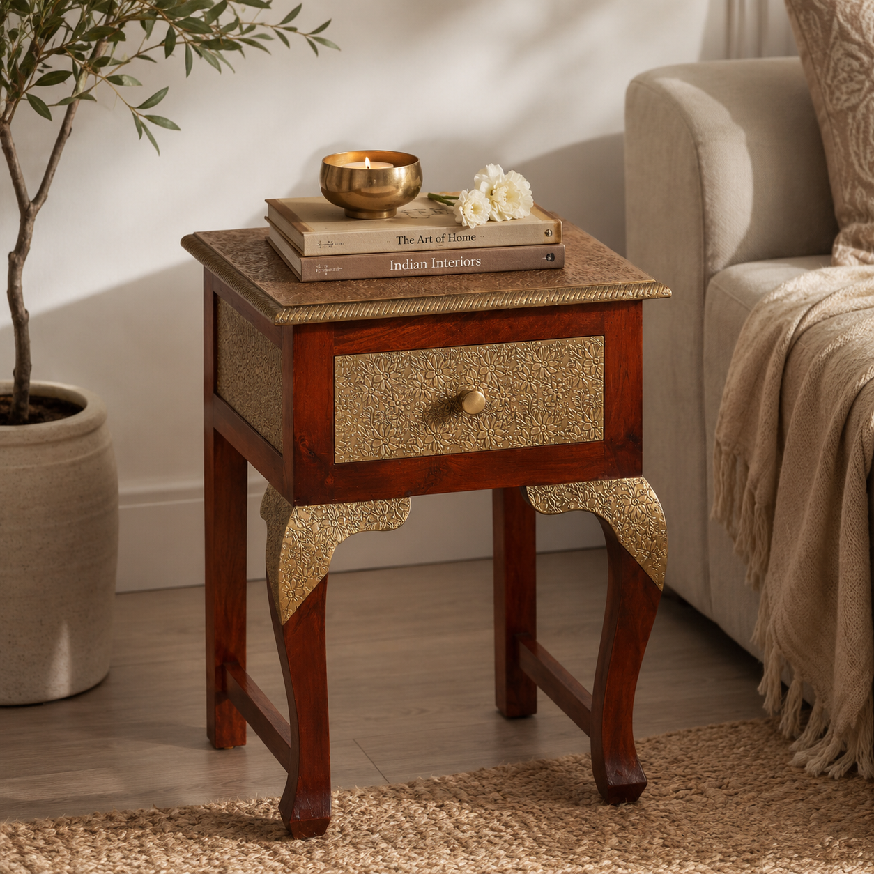 Reacher Wooden Side Table