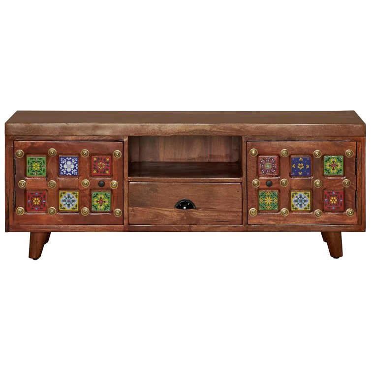 Hira Wooden Tile TV Console
