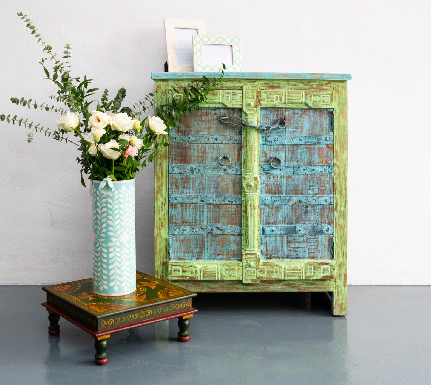 Moorer Carved Wooden Cabinet