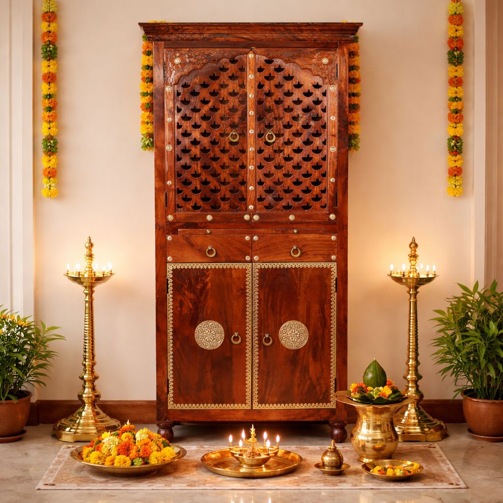 Vedika Wooden Mandir