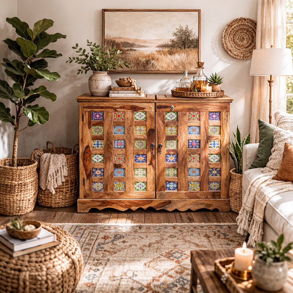 Chan Wooden Bar Cabinet