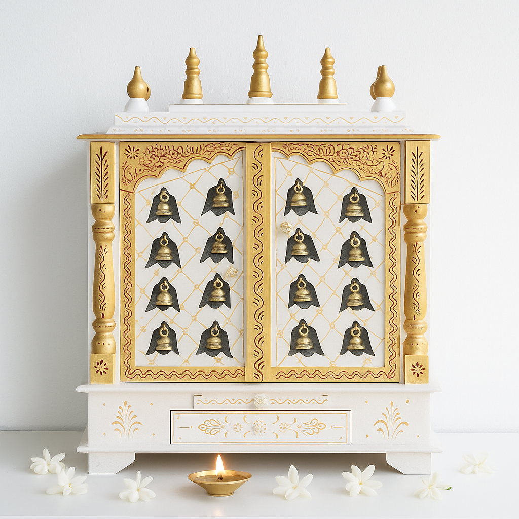 Rukmini Wooden Carved Mandir