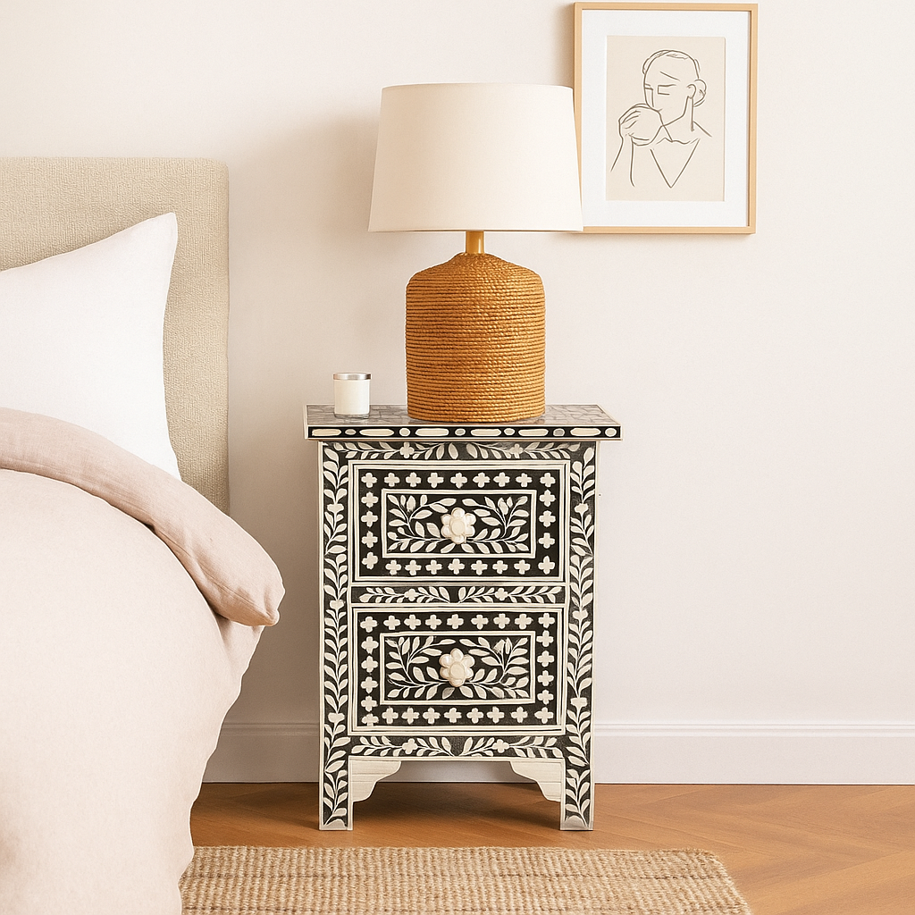 Daniel Bone Inlay Bedside