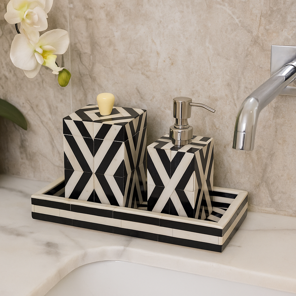 Samuel Bone Inlay Vanity Accessories