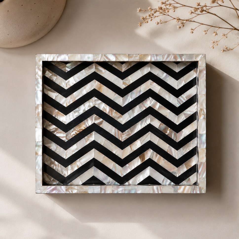 Knox Mother of Pearl Inlay Tray
