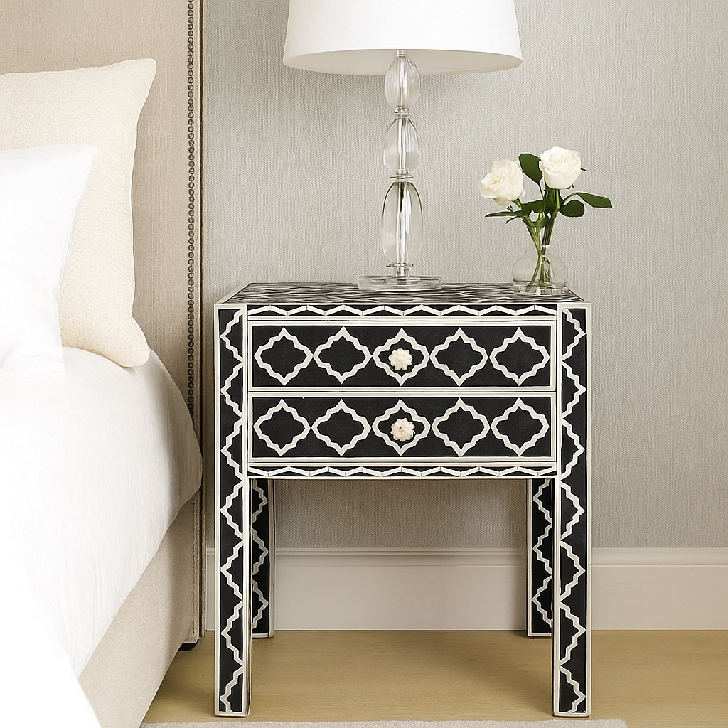 Sirsi Bone Inlay Bedside