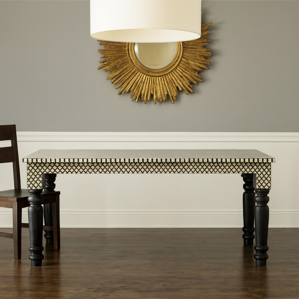 Mark Bone Inlay Dining Table