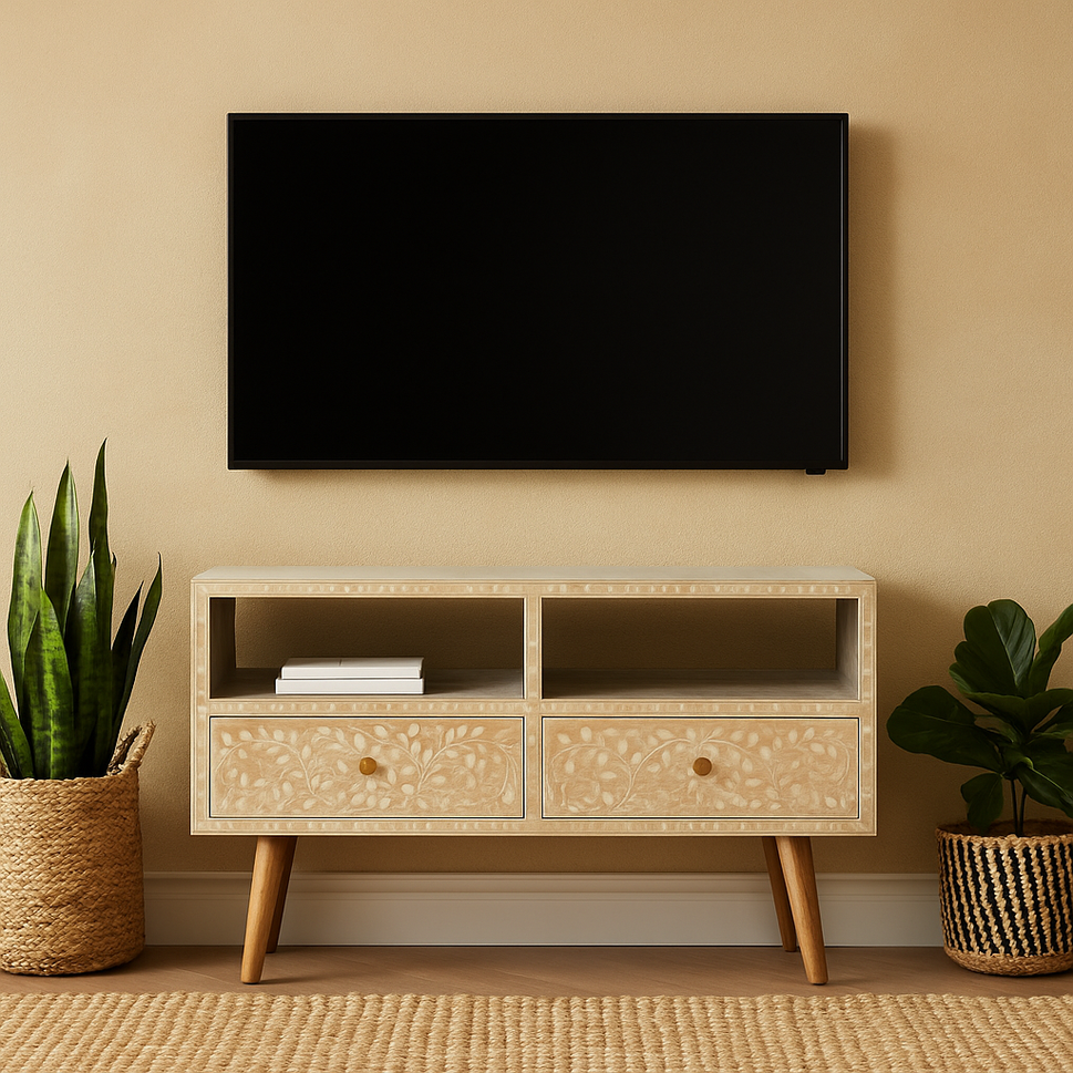Musante Bone Inlay TV Console