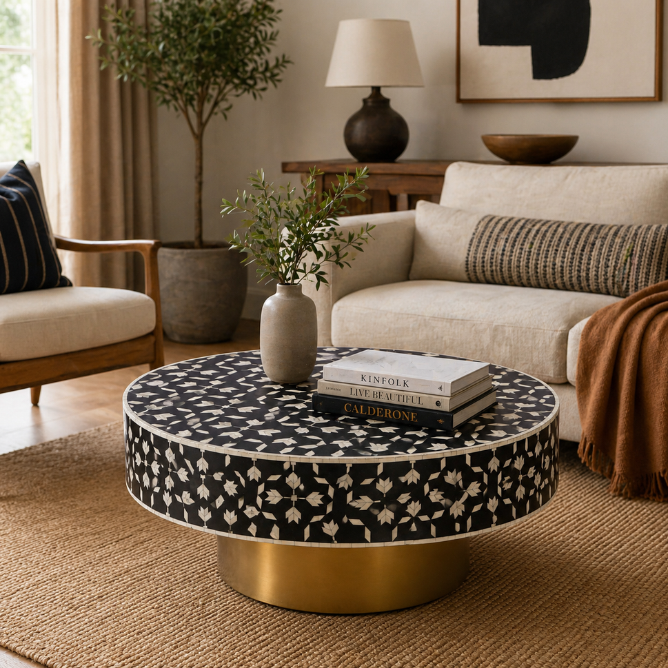 Jorin Bone Inlay Coffee Table