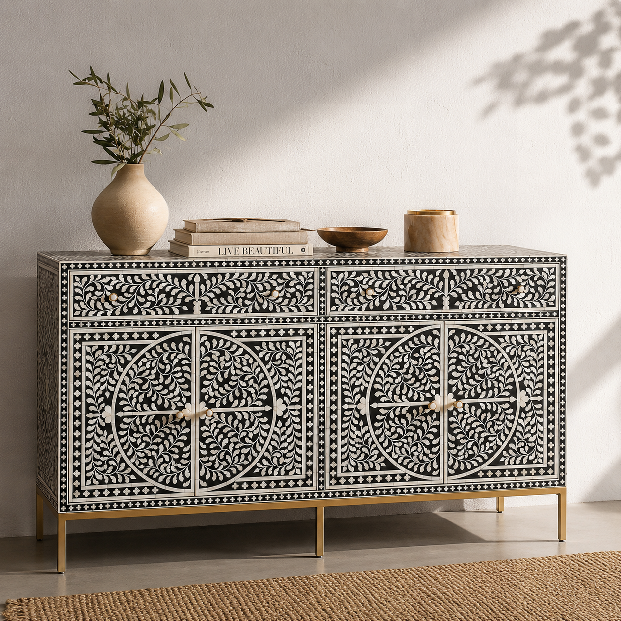 Beaumont Bone Inlay Sideboard
