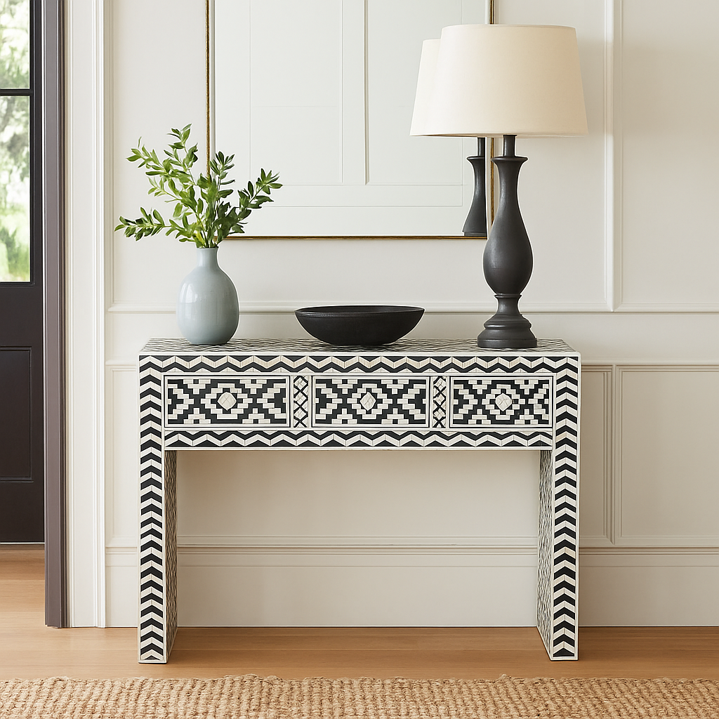 Kylie Bone Inlay Console Table