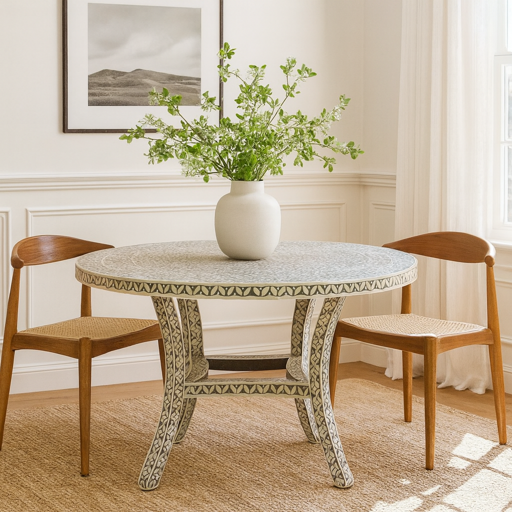Bryce Bone Inlay Dining Table