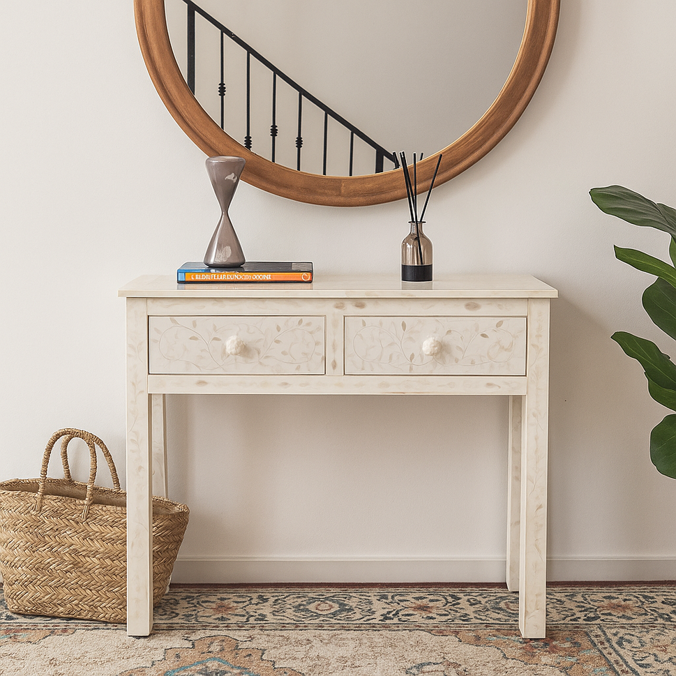 Ivan Bone Inlay Console Table