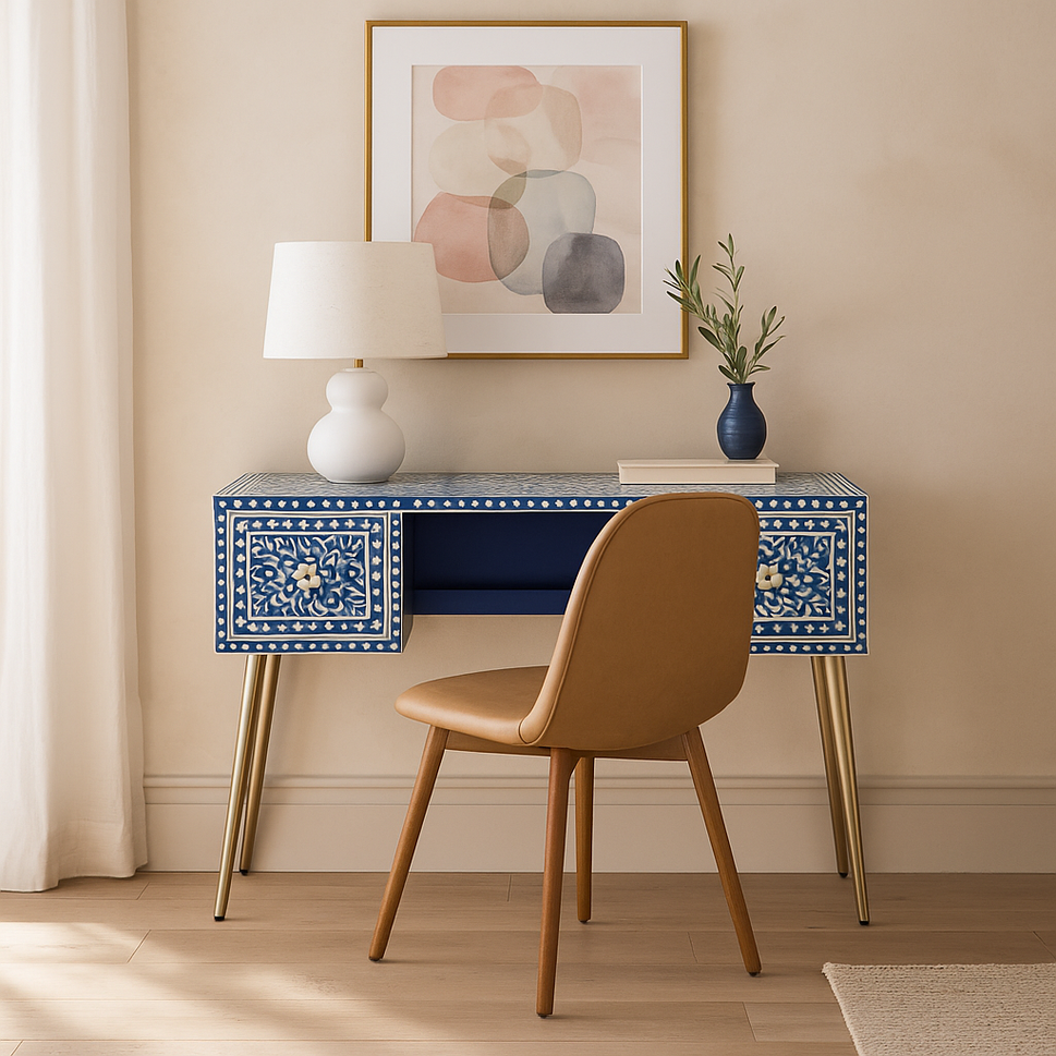 Carla Bone Inlay Study Table