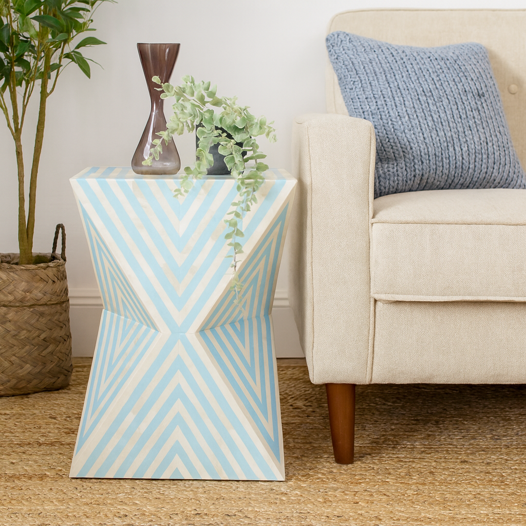 Leon Bone Inlay Side Table