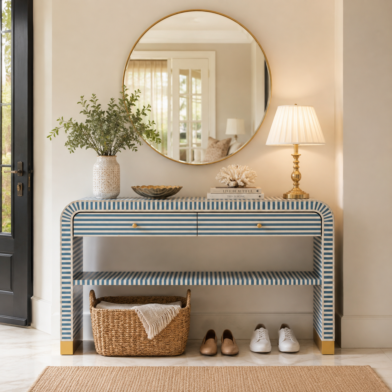 Auden Mother of Pearl Inlay Console Table