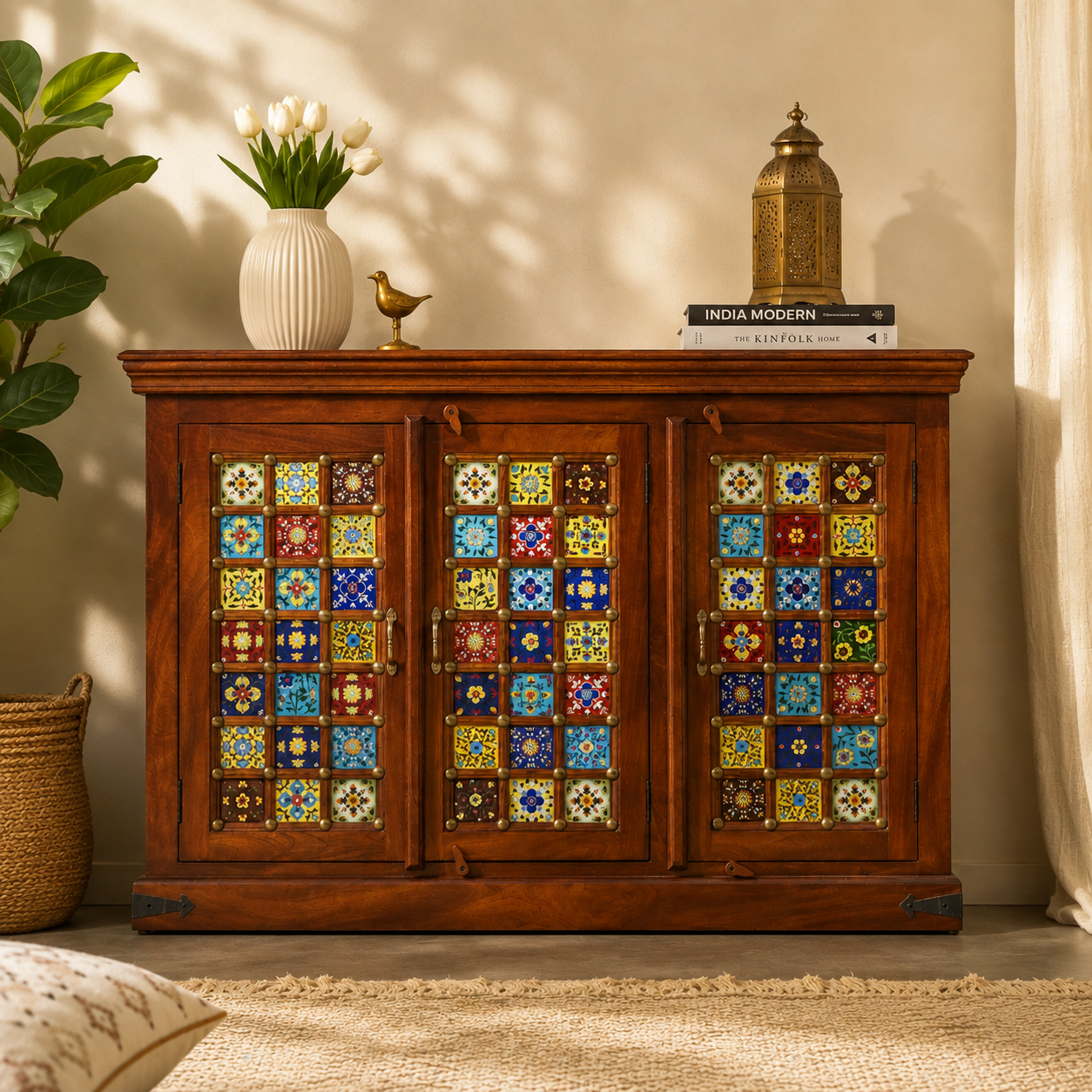 Orls Hand Carved Wooden Sideboard