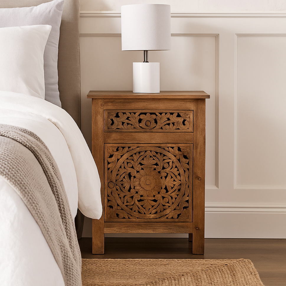 Bobby Wooden Bedside
