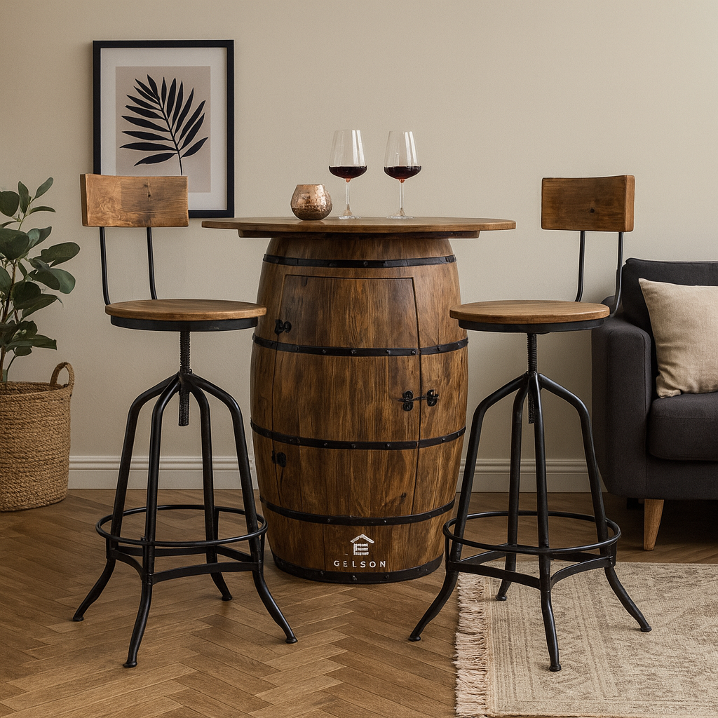Rock Wooden Bar Chair