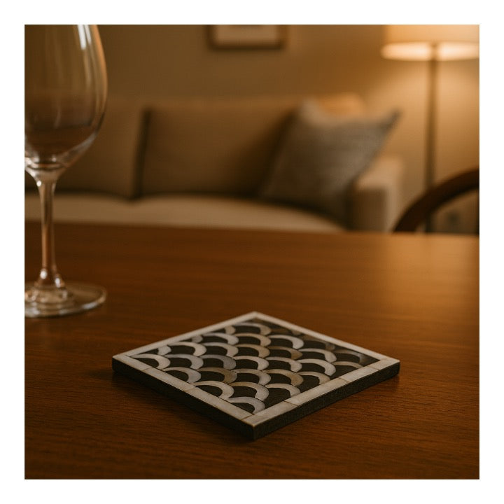 Josie Mother of Pearl Inlay Coaster
