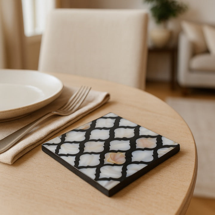 Byran Mother of Pearl Inlay Coaster