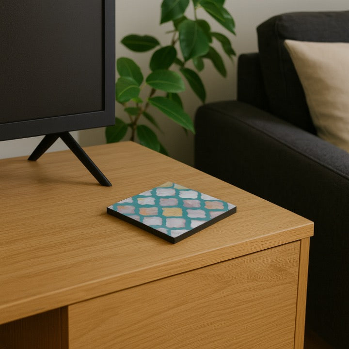 Lily Mother of Pearl Inlay Coaster