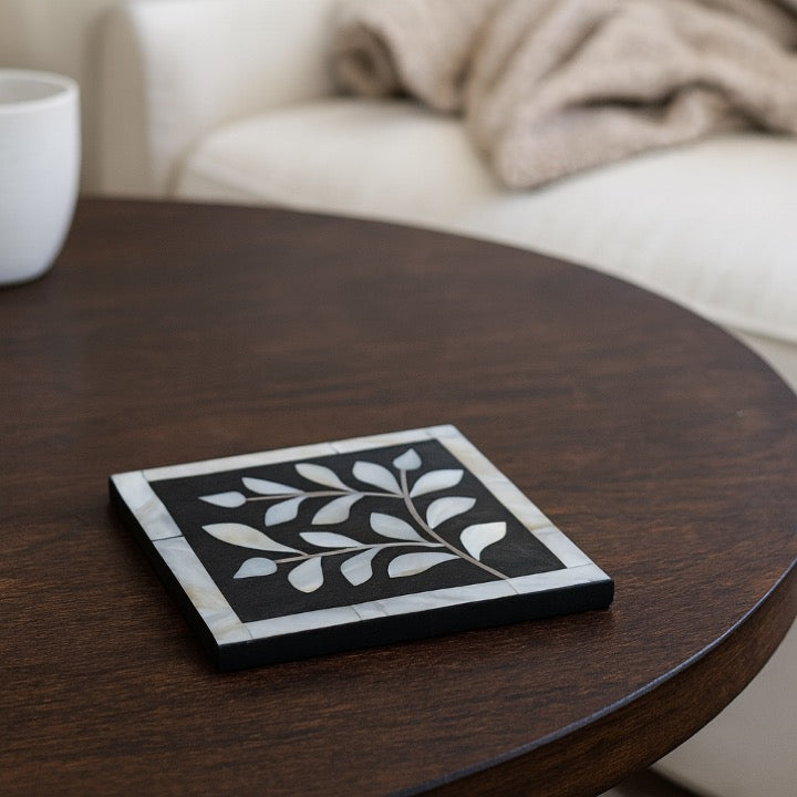 Oakle Mother of Pearl Inlay Coaster