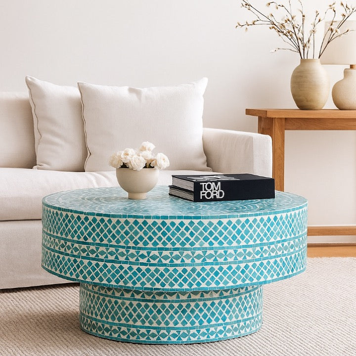 Steven Bone Inlay Coffee Table