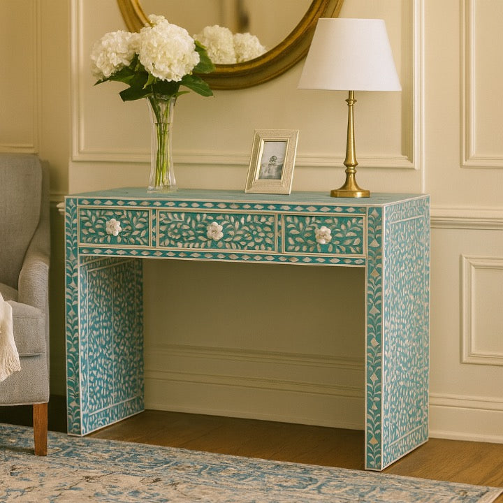 Jenny Mother of Pearl Inlay Console Table