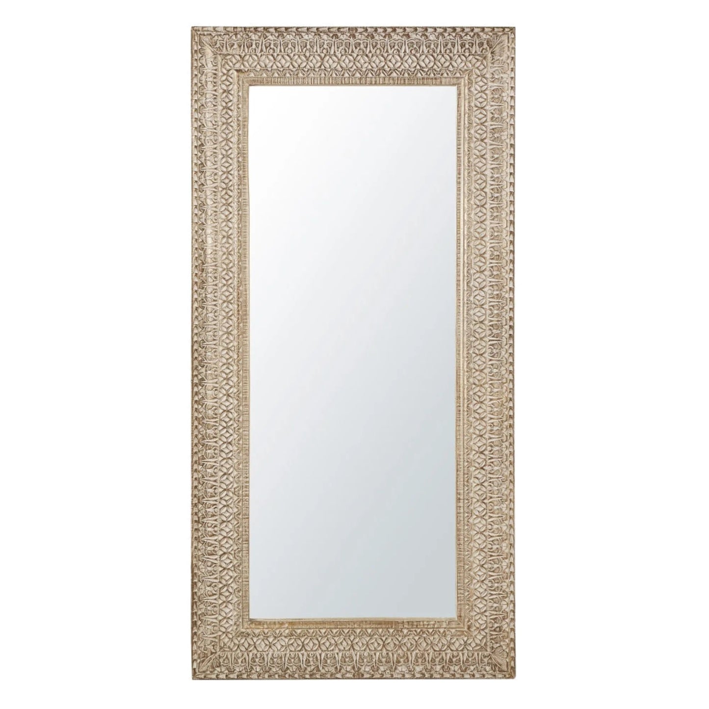Steve Carved Wooden Mirror