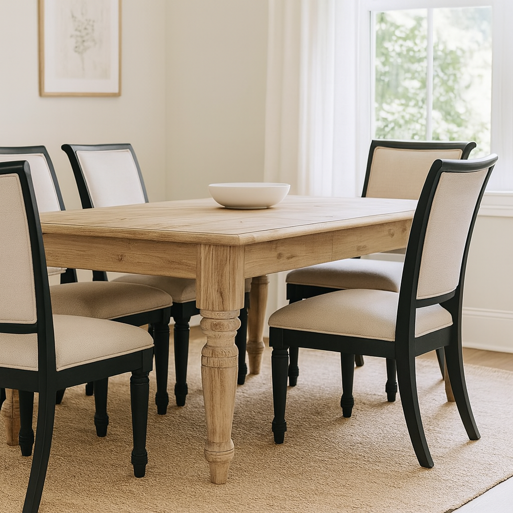 Ann Hand Carved Wooden Dining Table