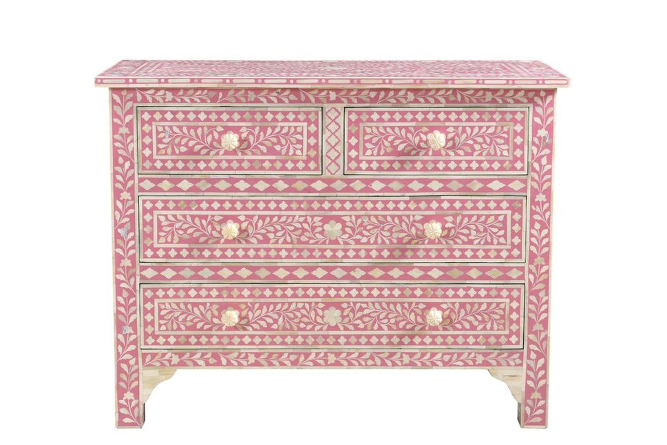 Bernice Bone Inlay Chest of Drawer