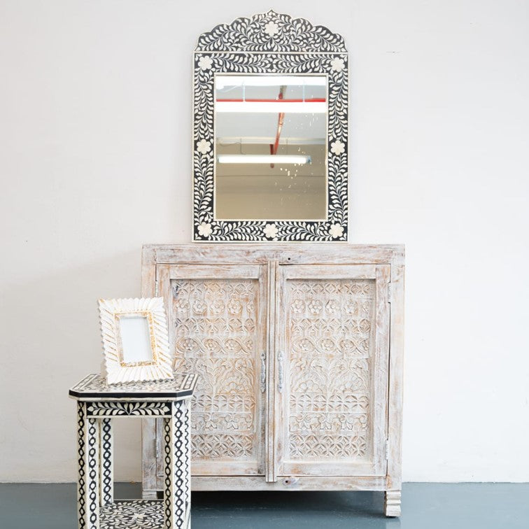 Anna Carved Wooden Chest