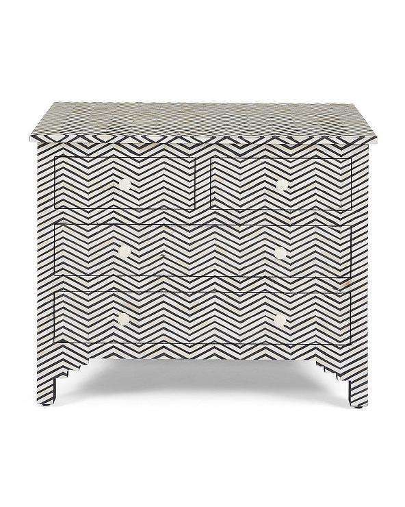 Vanya Bone Inlay Chest of Drawer