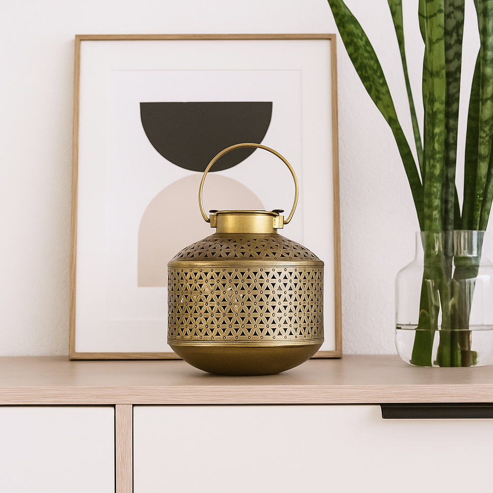 Kim Hurricane Metal Lantern