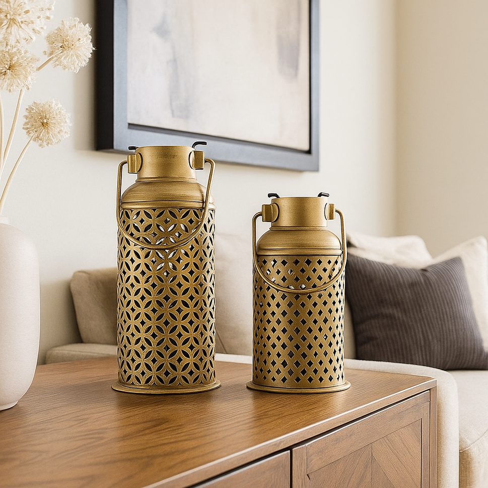 Peter Antique Brass Handcrafted Lantern